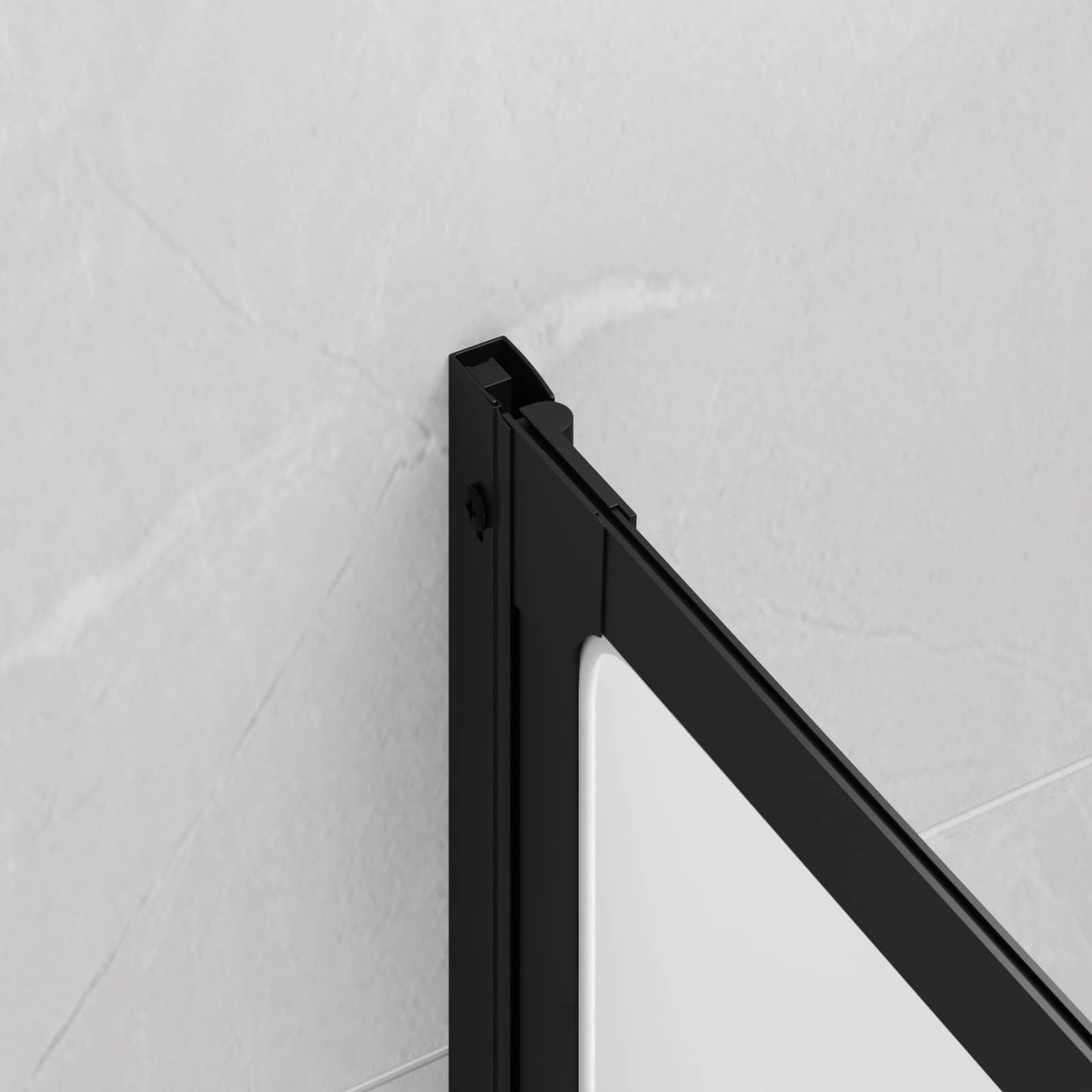 Brusevæg Sort 120 x 2 x 117 cm Aluminium og PP