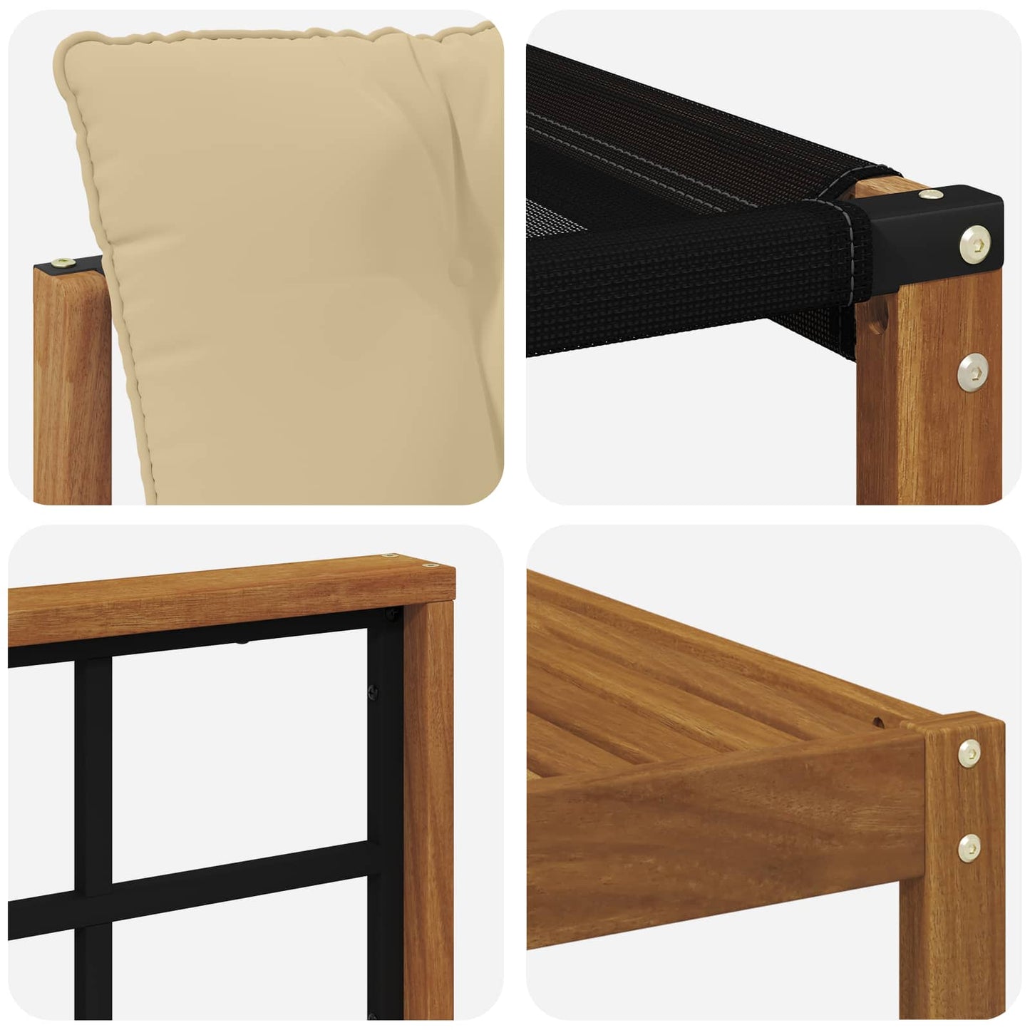 Udendørs sofagruppe 6 stk. Naturlig og Beige