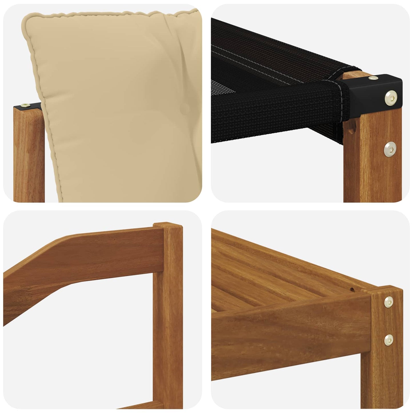 Udendørs sofagruppe 6 stk. Naturlig og Beige