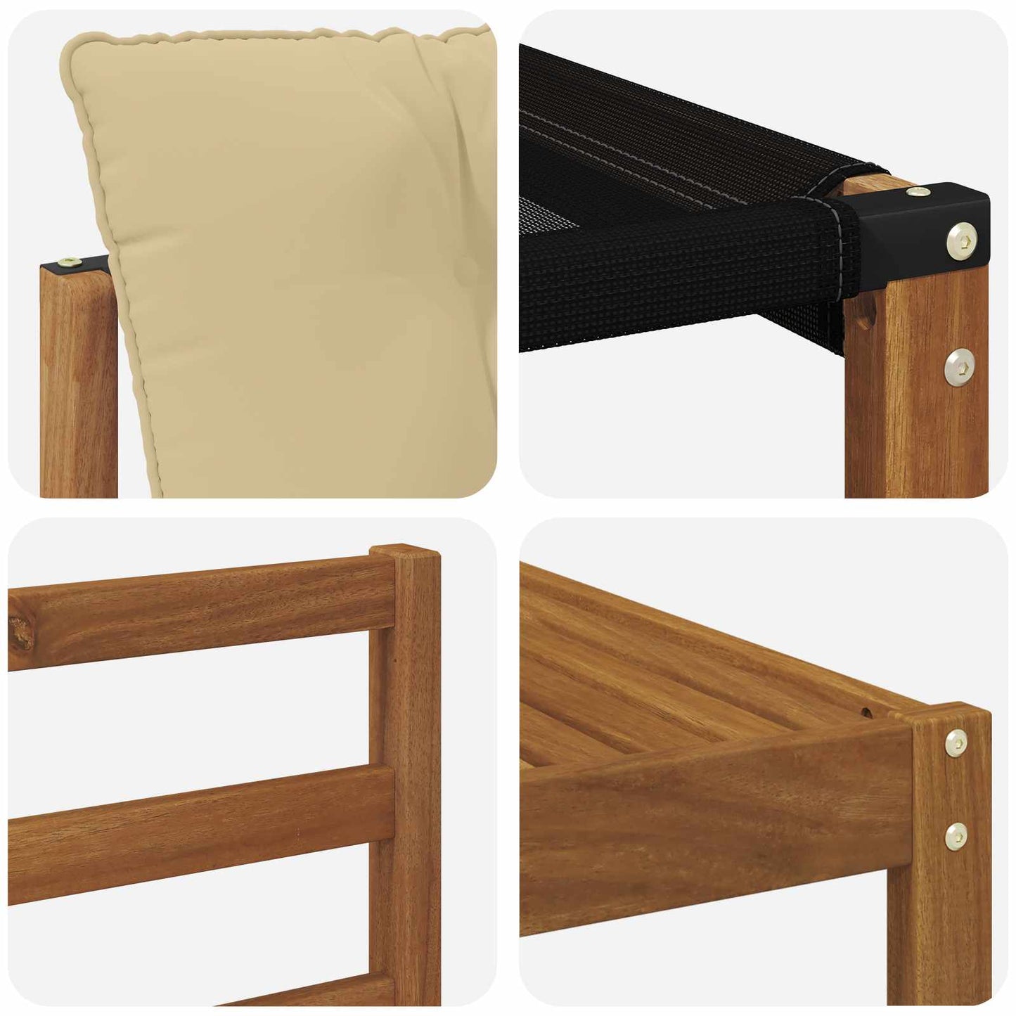 Udendørs sofagruppe 7 stk. Naturlig og Beige