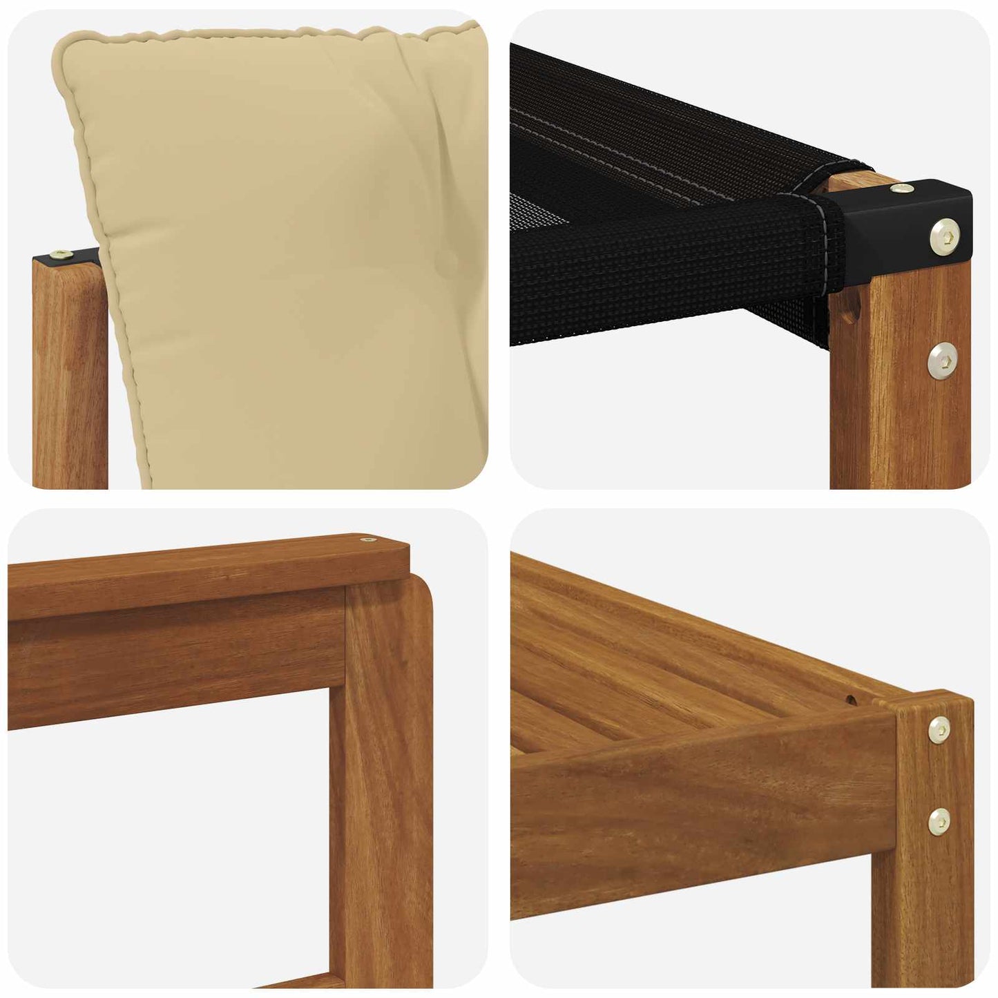 Udendørs sofagruppe 8 stk. Naturlig og Beige