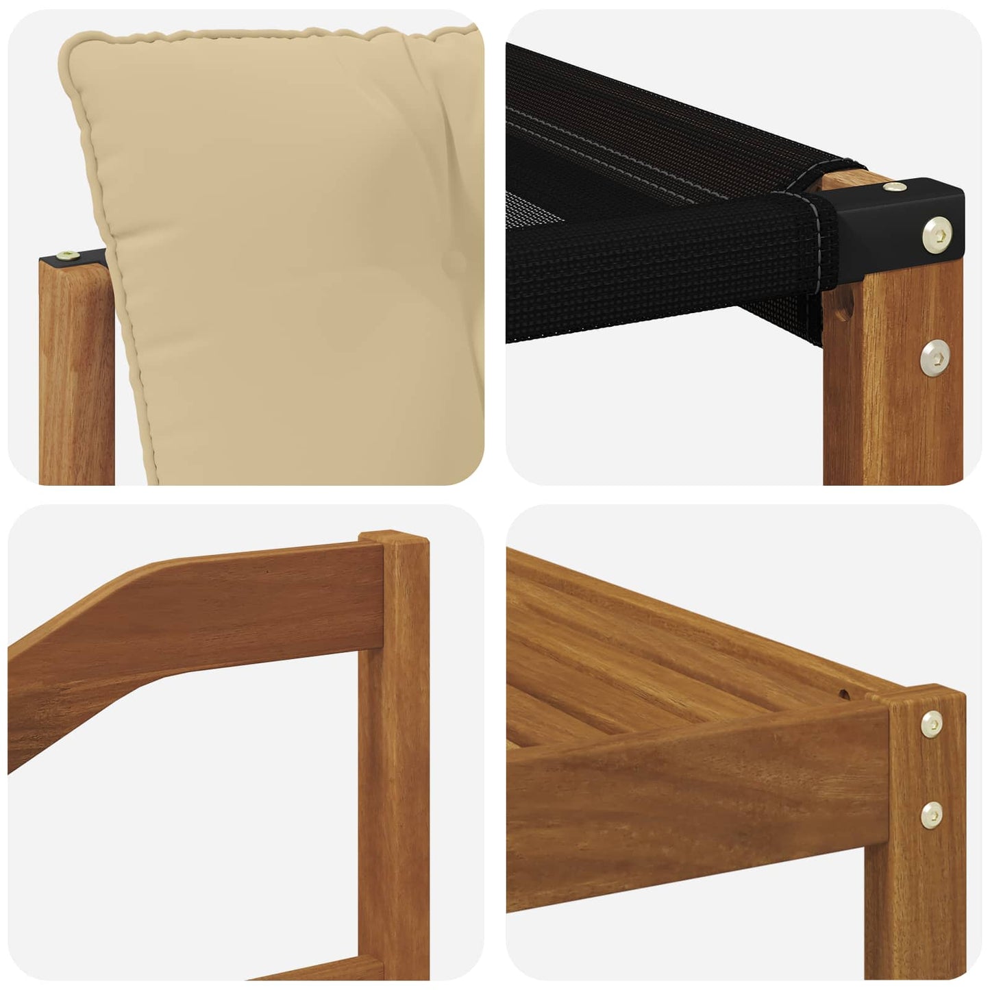 Udendørs sofagruppe 9 stk. Naturlig og Beige