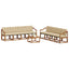 Udendørs sofagruppe med pude 9 pcs Naturlig og Beige