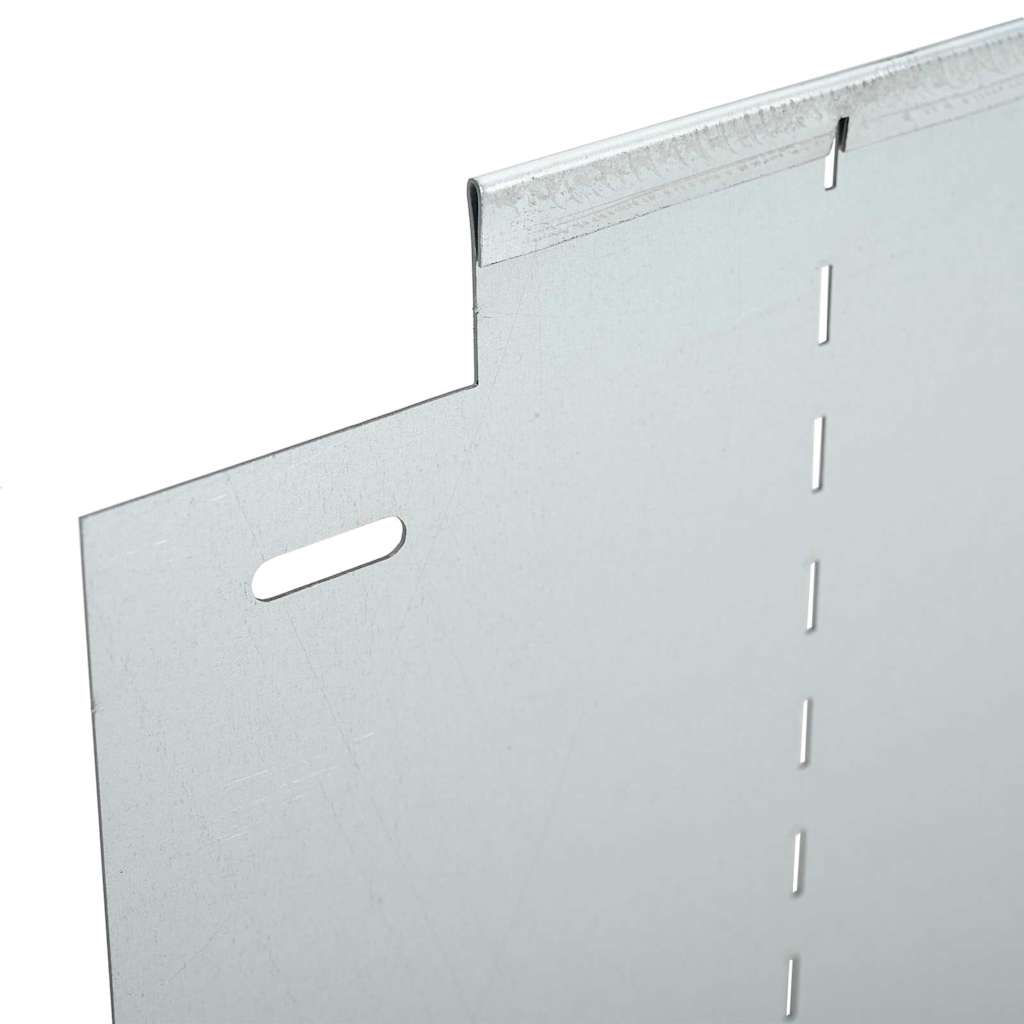 Plænekanter 20 pcs Sølv 100 x 25 x 0,07 cm Galvaniseret stål