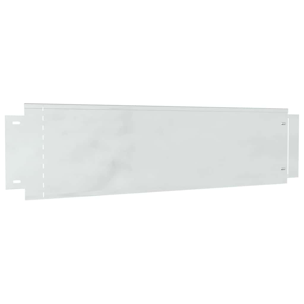 Plænekanter 20 pcs Sølv 100 x 25 x 0,07 cm Galvaniseret stål