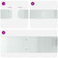 Plænekanter 30 pcs Sølv 100 x 25 x 0,07 cm Galvaniseret stål