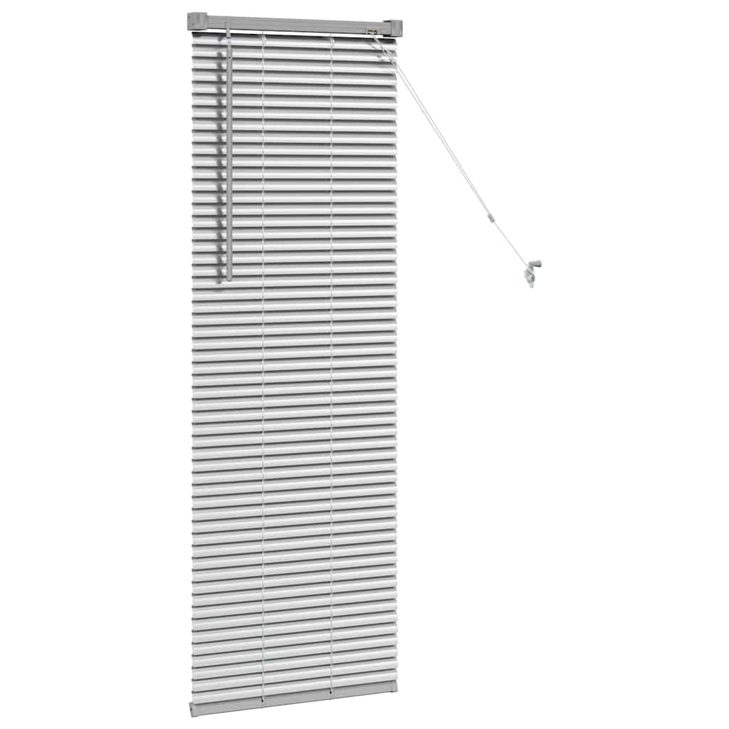 Persienner Sølv 130 x 45 cm Aluminium