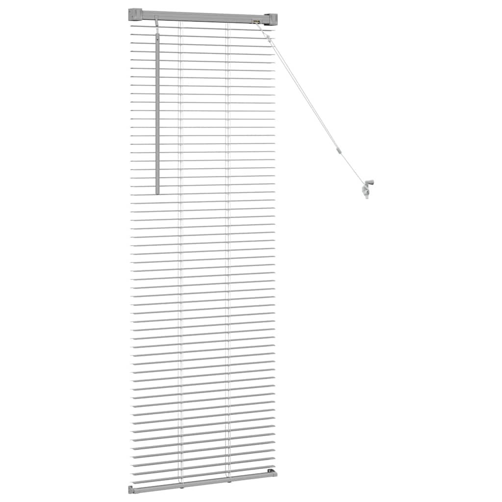Persienner Sølv 130 x 45 cm Aluminium