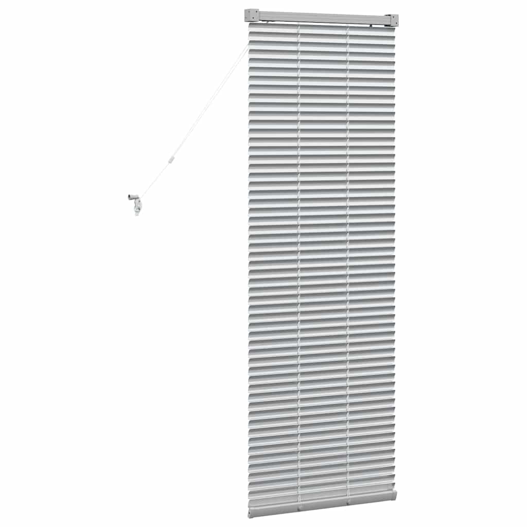 Persienner Sølv 130 x 45 cm Aluminium