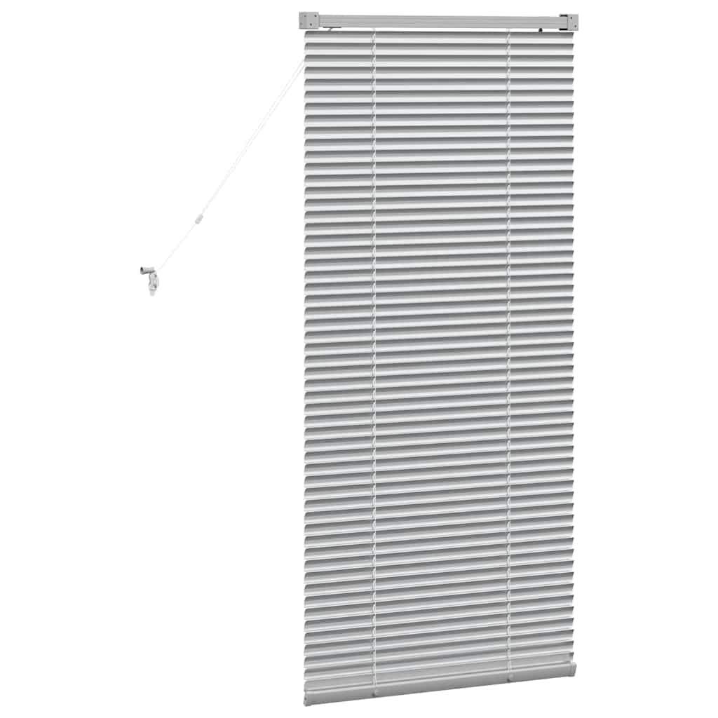 Persienner Sølv 130 x 65 cm Aluminium