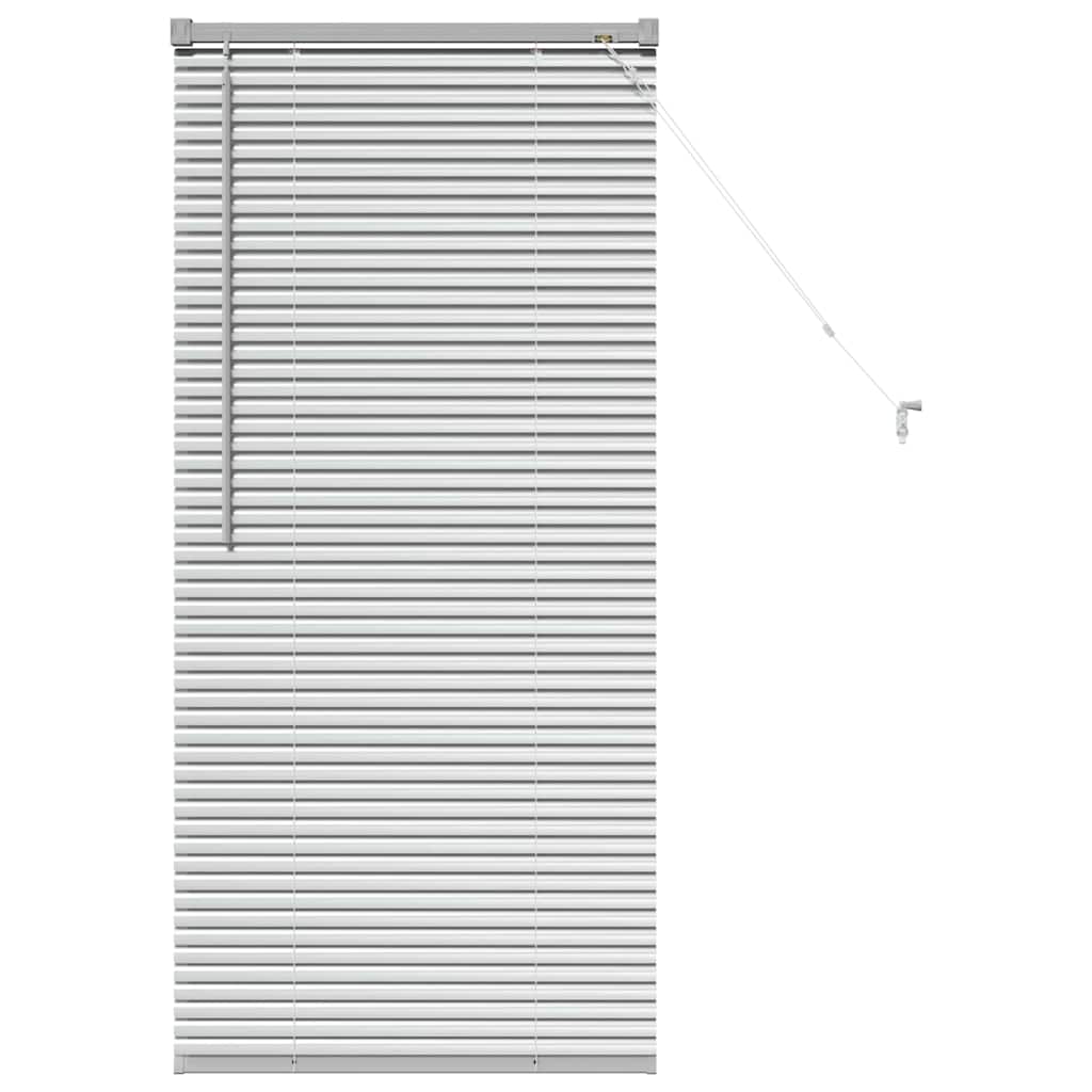 Persienner Sølv 130 x 65 cm Aluminium