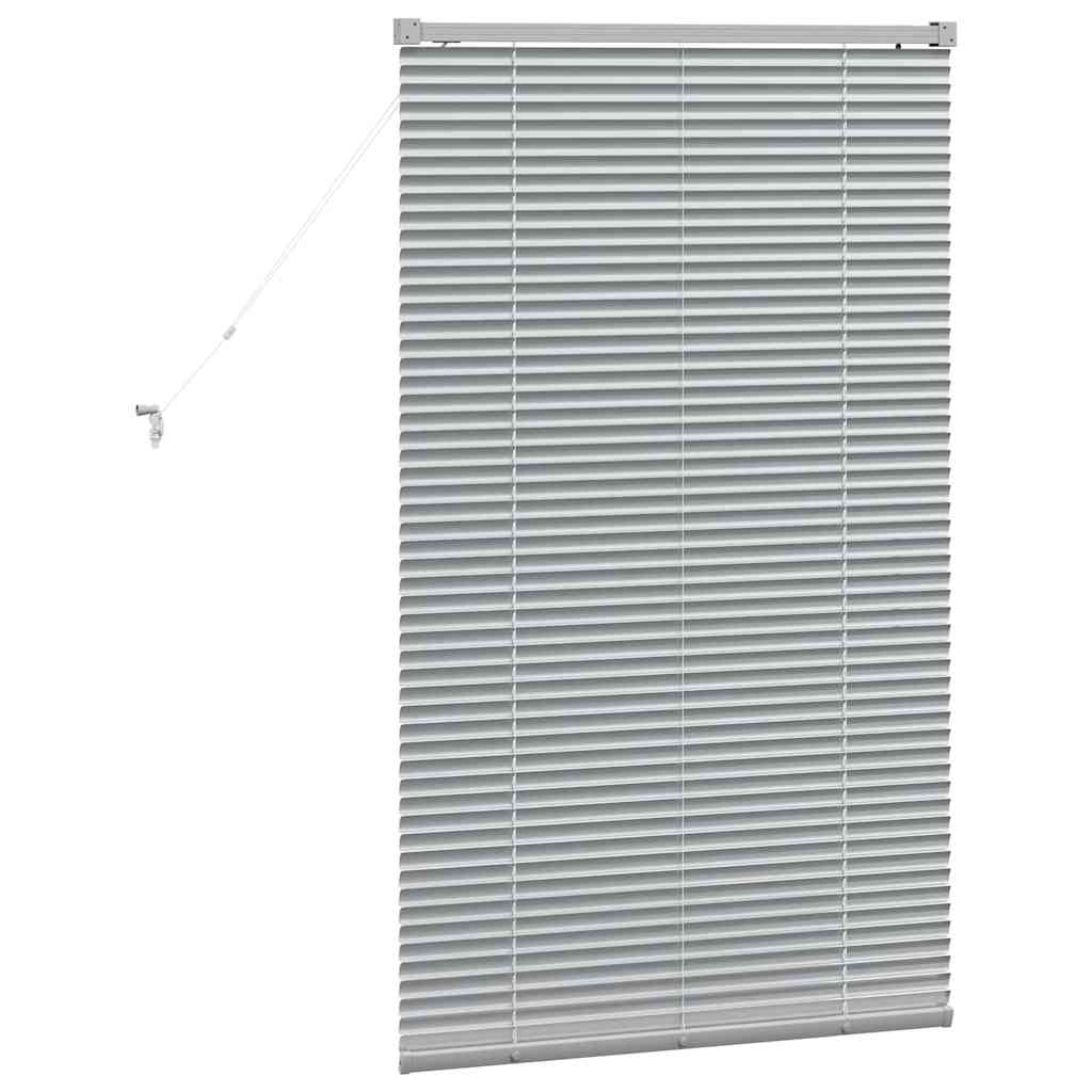 Persienner Sølv 130 x 75 cm Aluminium