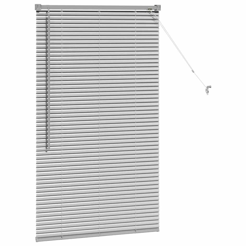 Persienner Sølv 130 x 80 cm Aluminium