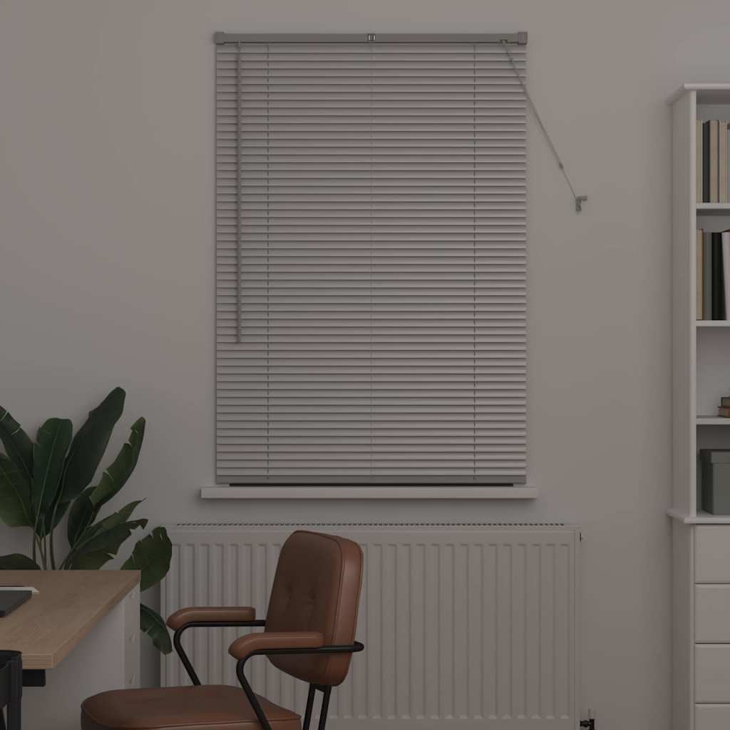 Persienner Sølv 130 x 85 cm Aluminium