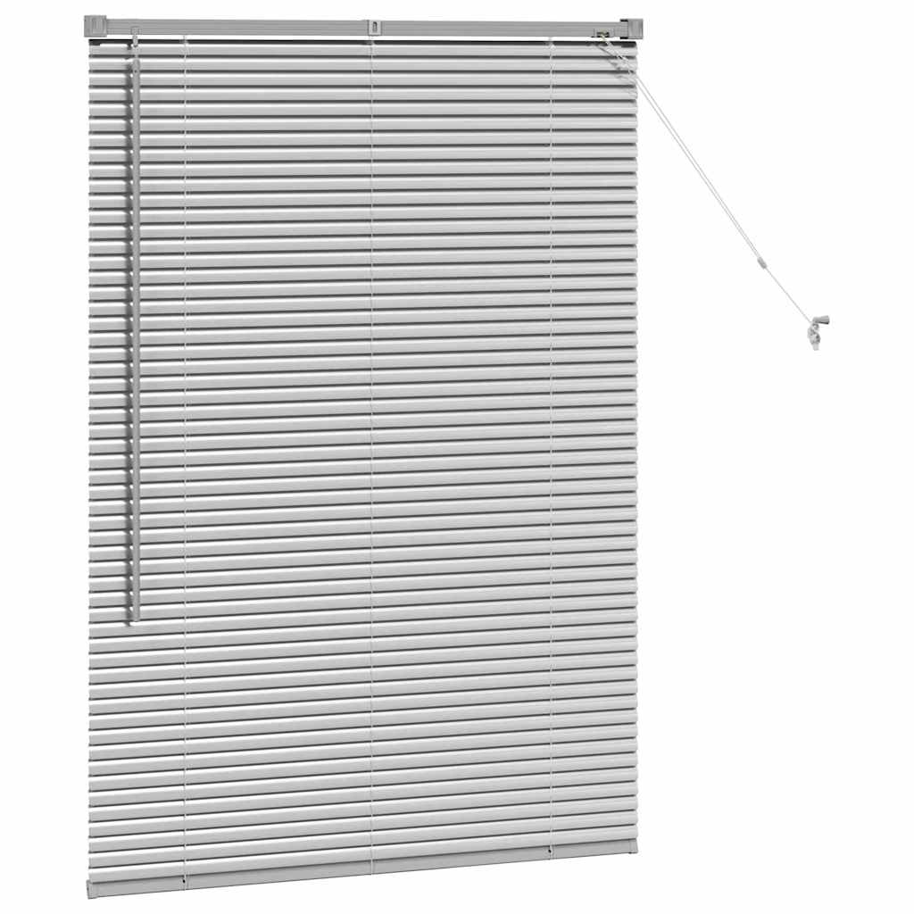 Persienner Sølv 130 x 95 cm Aluminium