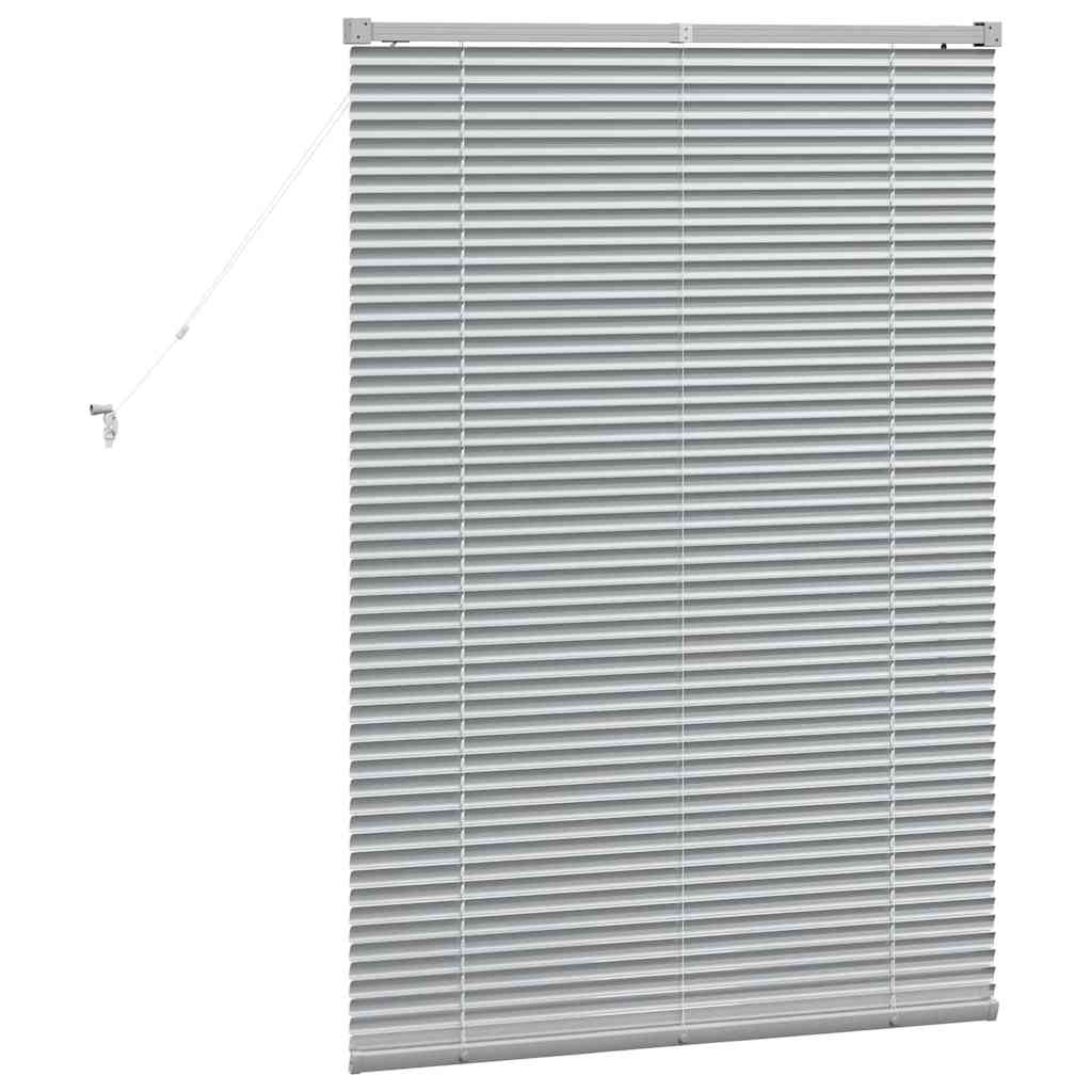 Persienner Sølv 130 x 95 cm Aluminium
