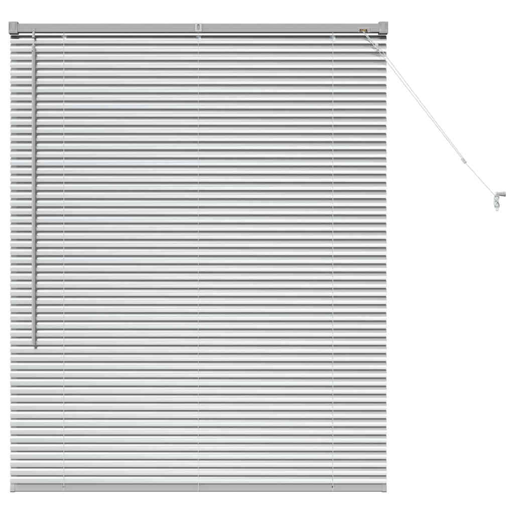 Persienner Sølv 130 x 100 cm Aluminium