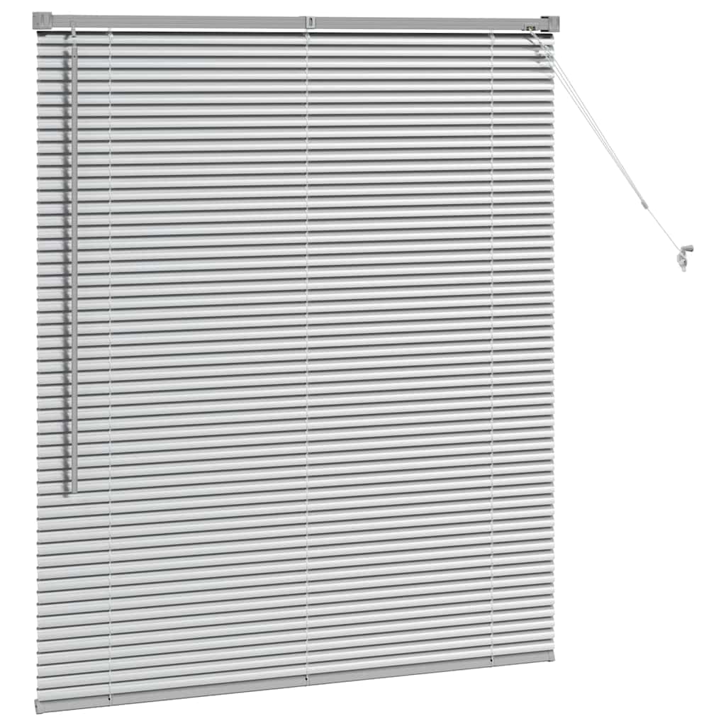 Persienner Sølv 130 x 115 cm Aluminium
