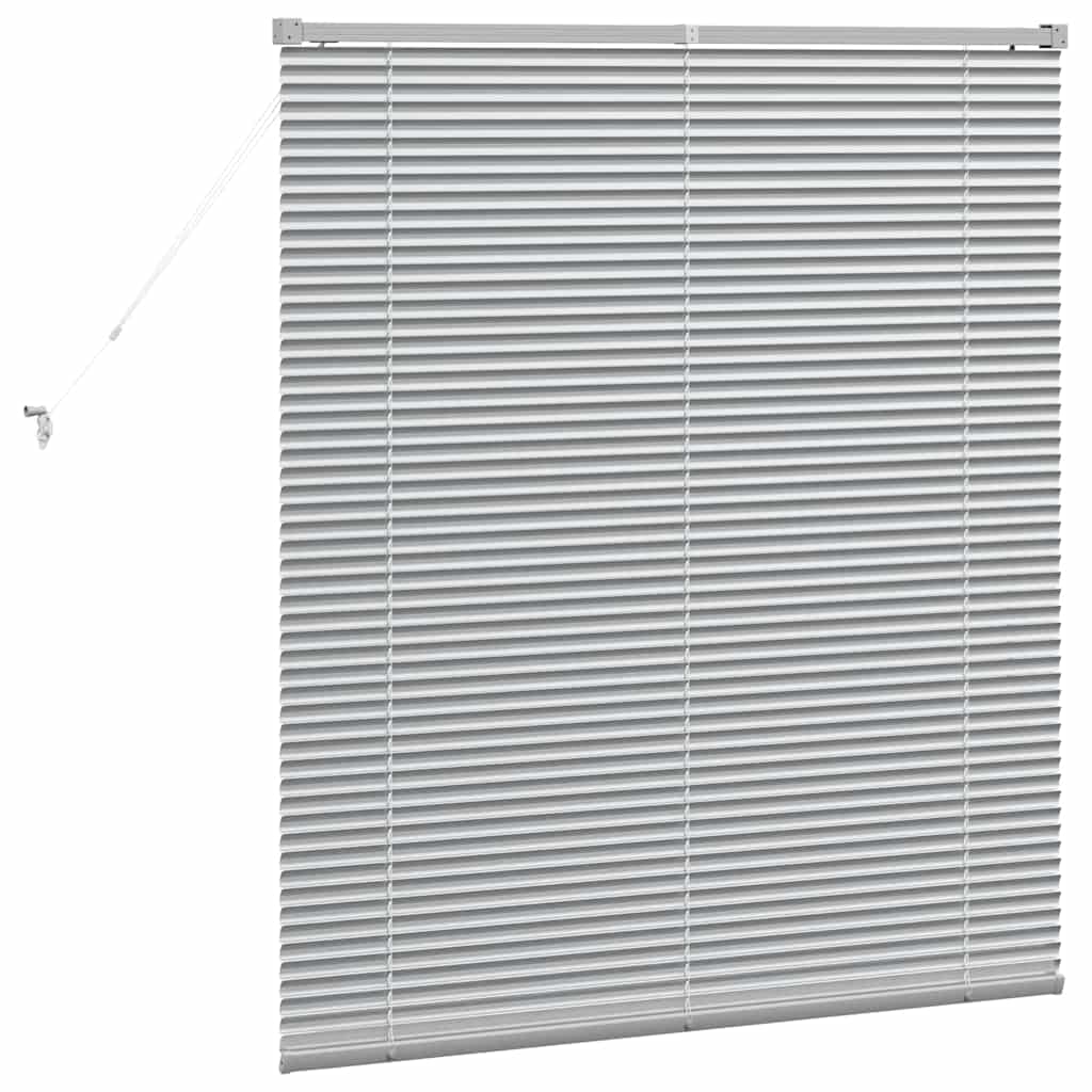 Persienner Sølv 130 x 115 cm Aluminium