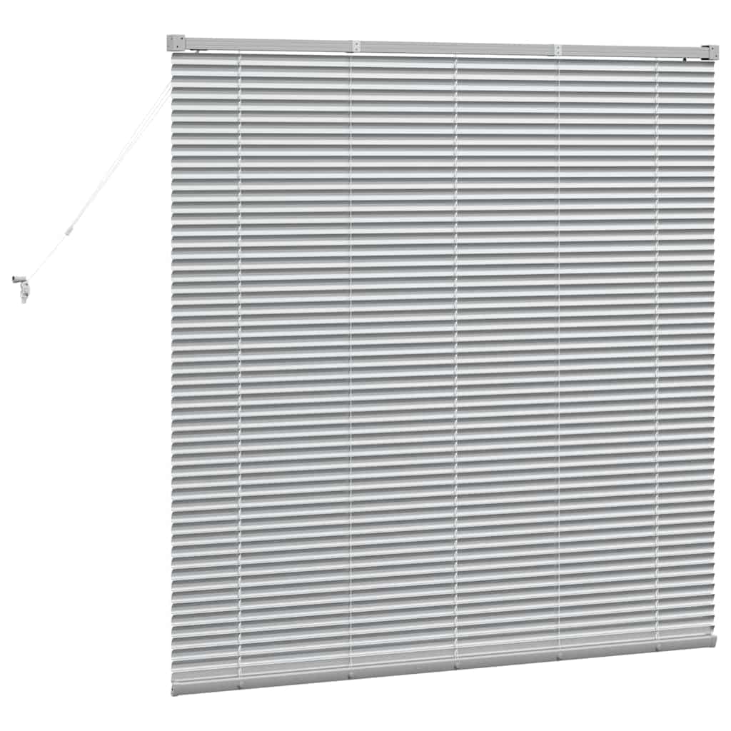 Persienner Sølv 130 x 135 cm Aluminium