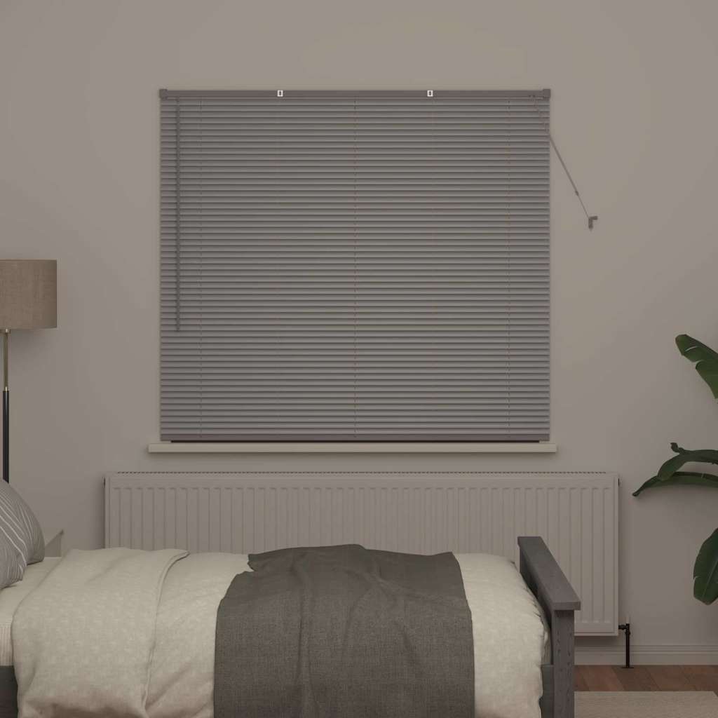 Persienner Sølv 130 x 145 cm Aluminium