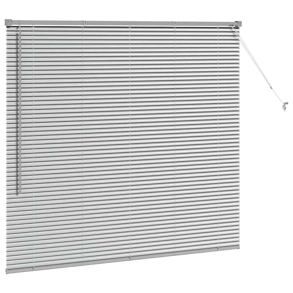 Persienner Sølv 130 x 150 cm Aluminium