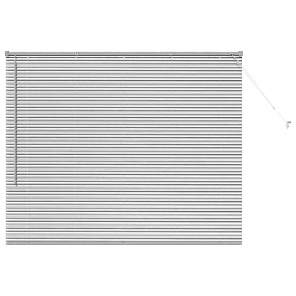 Persienner Sølv 130 x 160 cm Aluminium