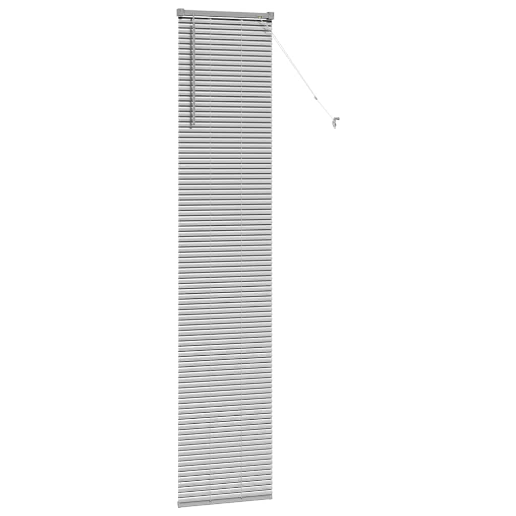 Persienner Sølv 220 x 50 cm Aluminium