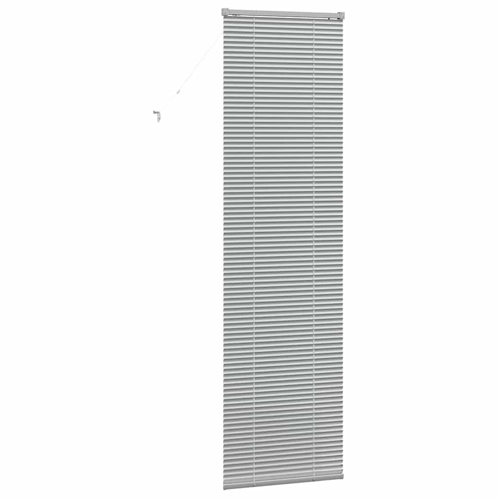 Persienner Sølv 220 x 55 cm Aluminium