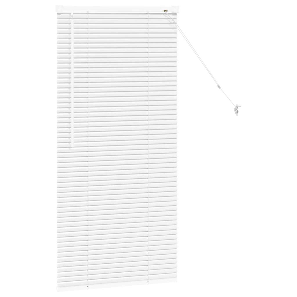 Persienner Hvid 130 x 55 cm Aluminium