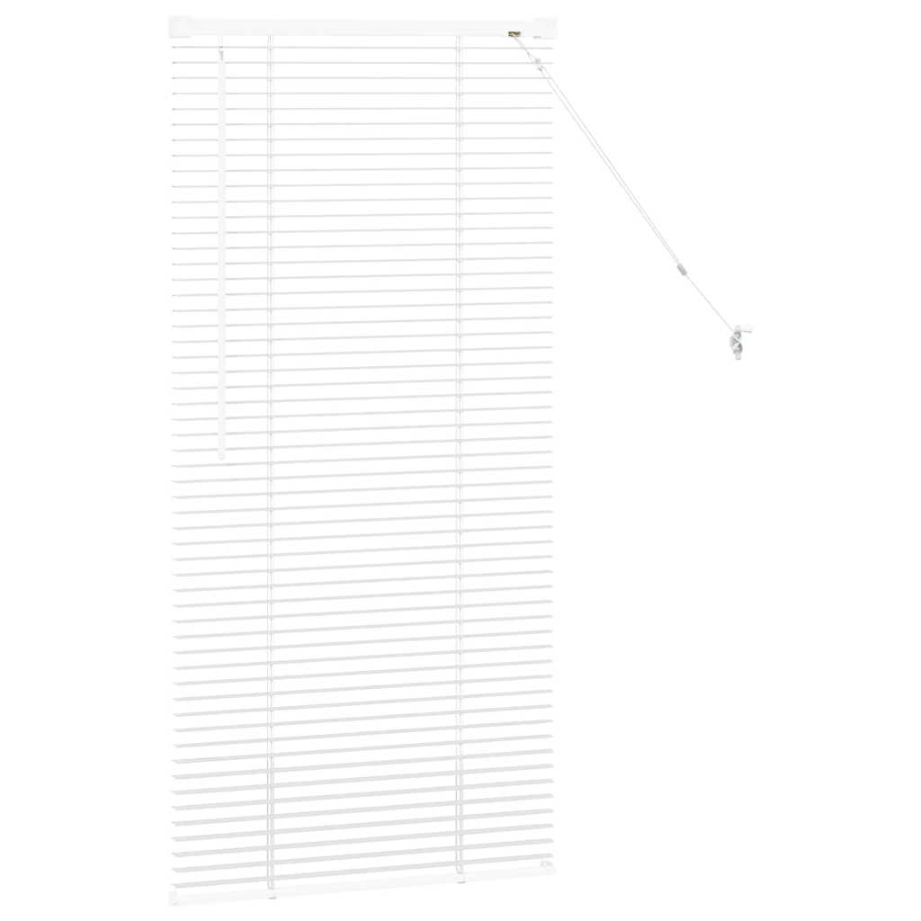 Persienner Hvid 130 x 65 cm Aluminium