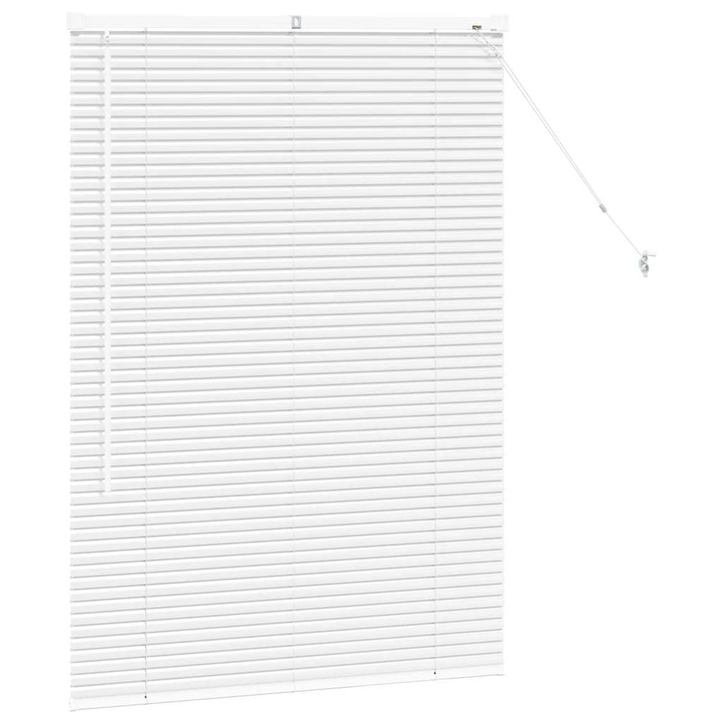 Persienner Hvid 130 x 85 cm Aluminium