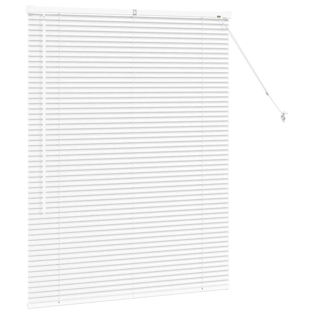 Persienner Hvid 130 x 100 cm Aluminium