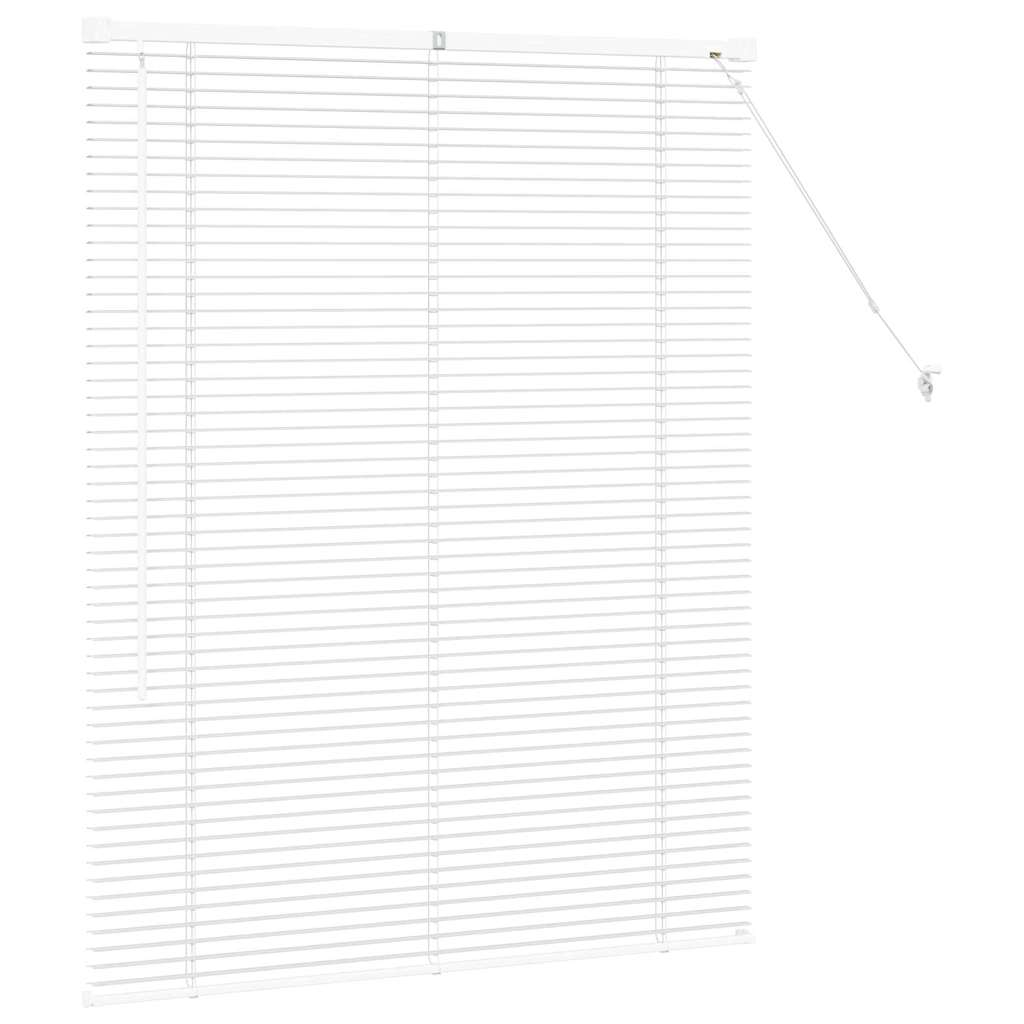 Persienner Hvid 130 x 100 cm Aluminium