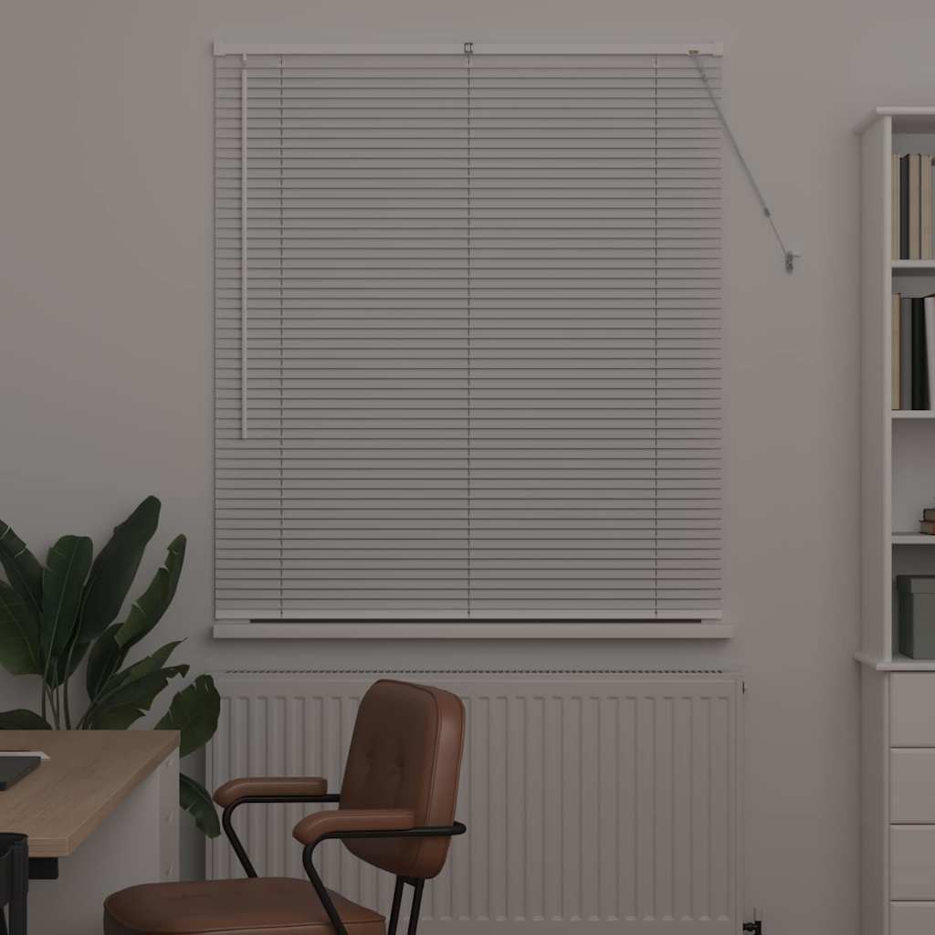 Persienner Hvid 130 x 110 cm Aluminium