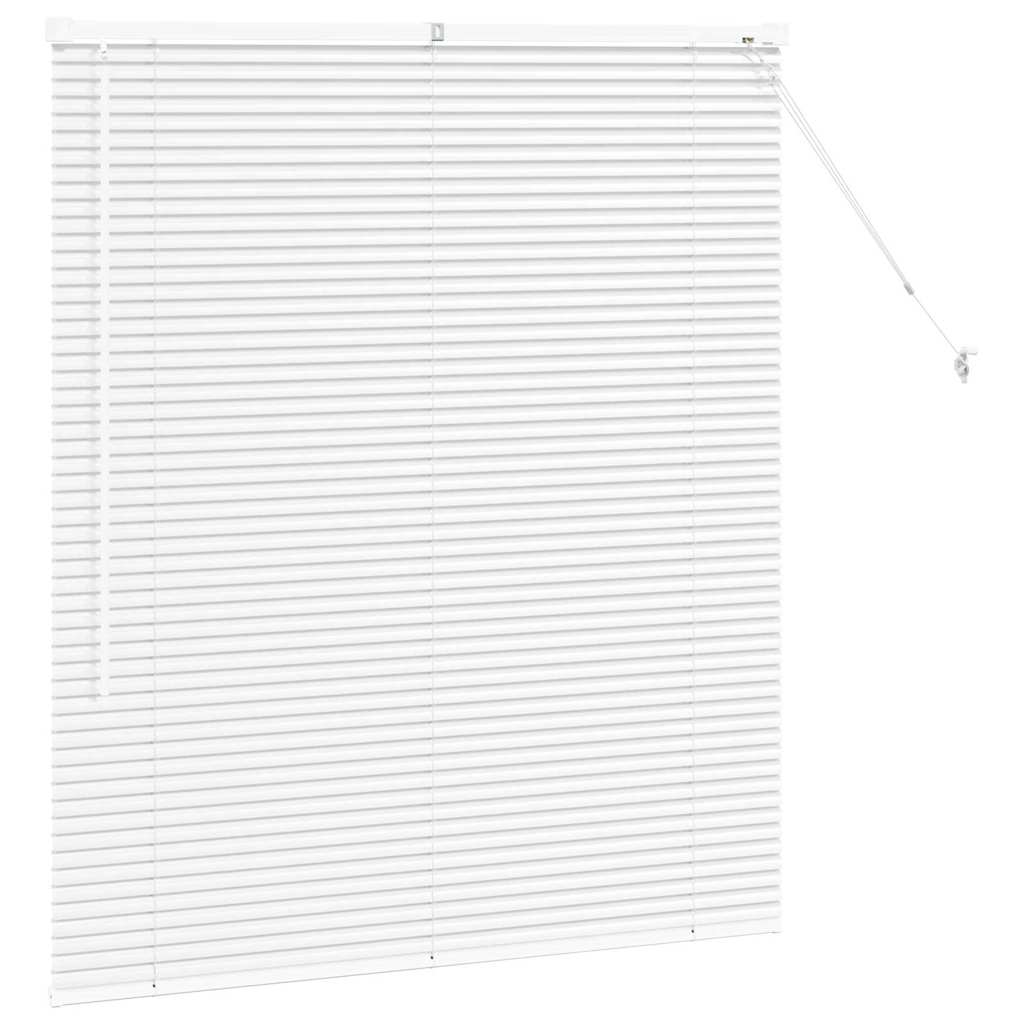 Persienner Hvid 130 x 120 cm Aluminium