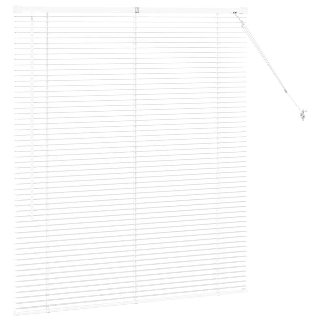 Persienner Hvid 130 x 120 cm Aluminium