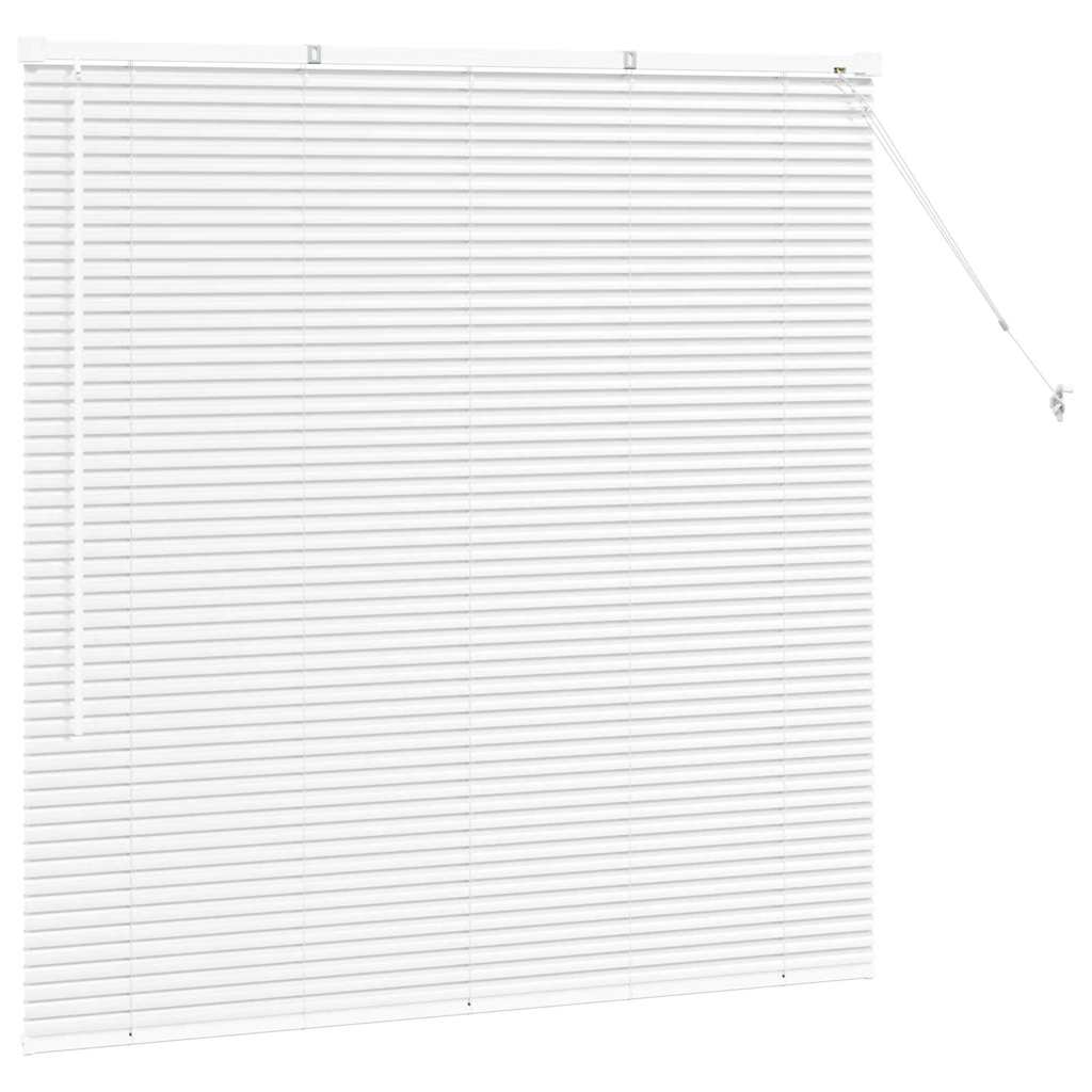 Persienner Hvid 130 x 125 cm Aluminium