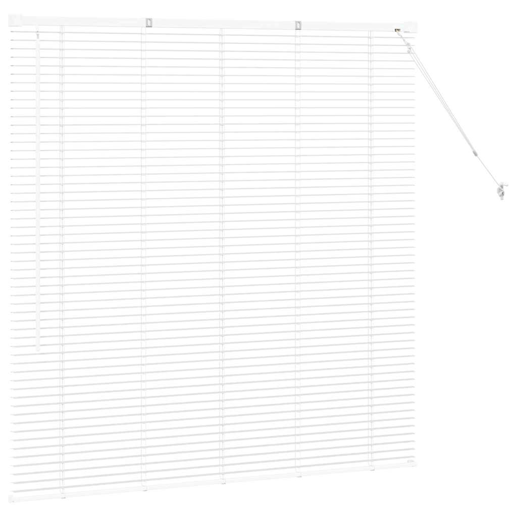 Persienner Hvid 130 x 125 cm Aluminium