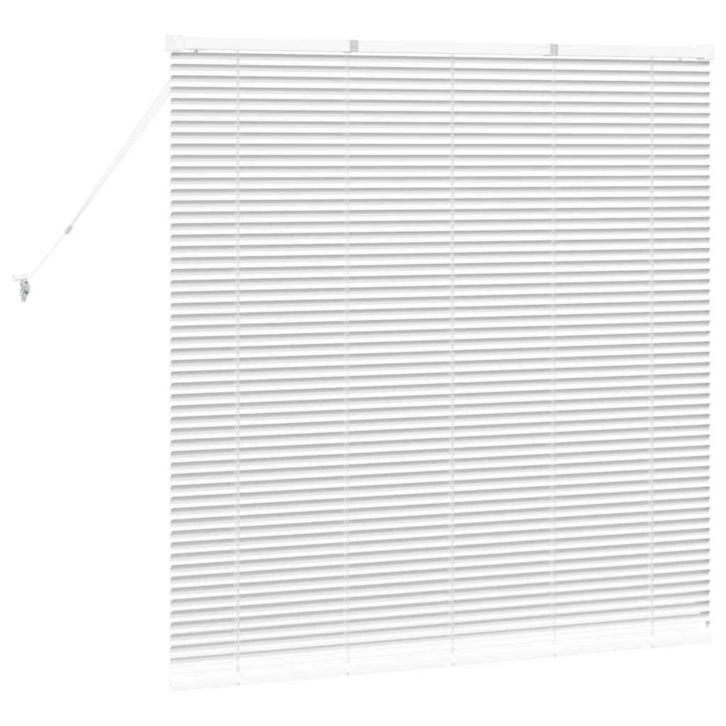 Persienner Hvid 130 x 125 cm Aluminium