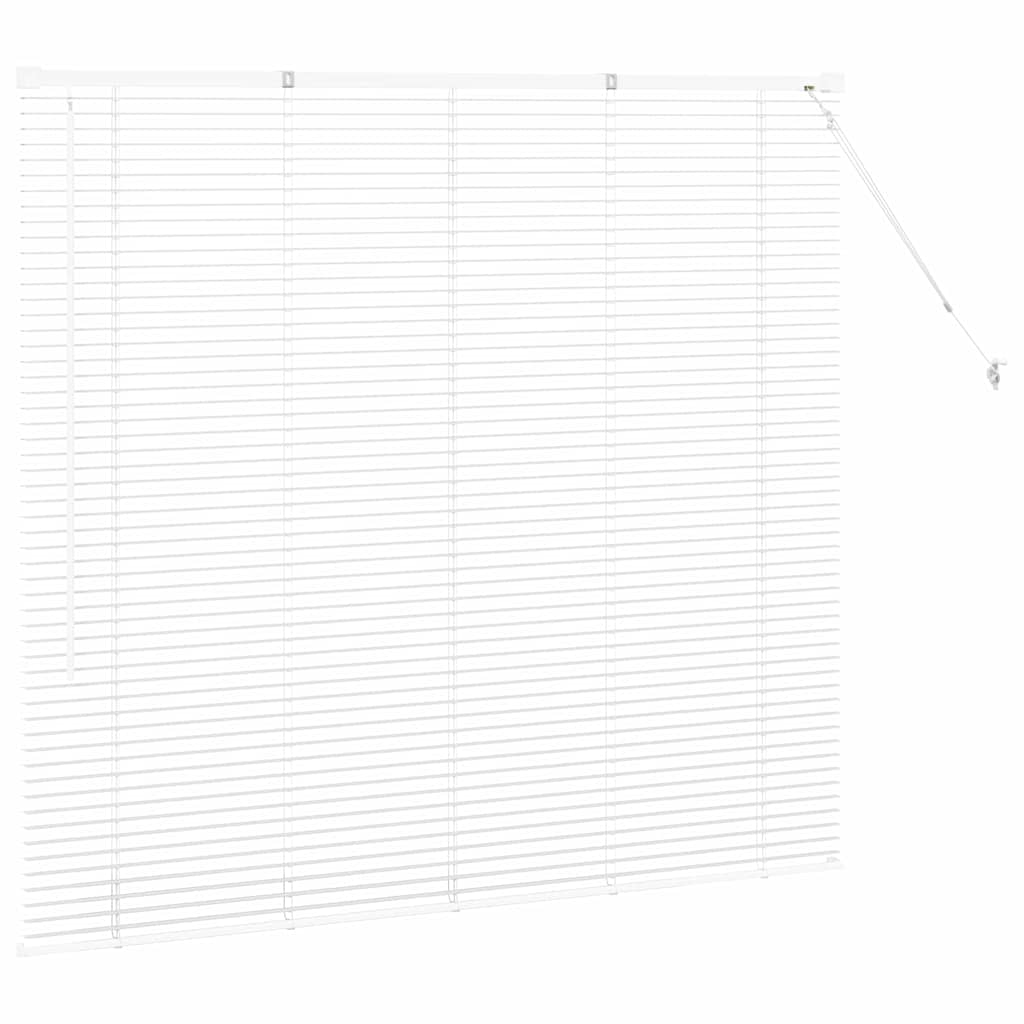 Persienner Hvid 130 x 140 cm Aluminium