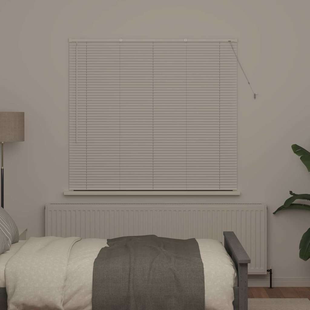 Persienner Hvid 130 x 145 cm Aluminium
