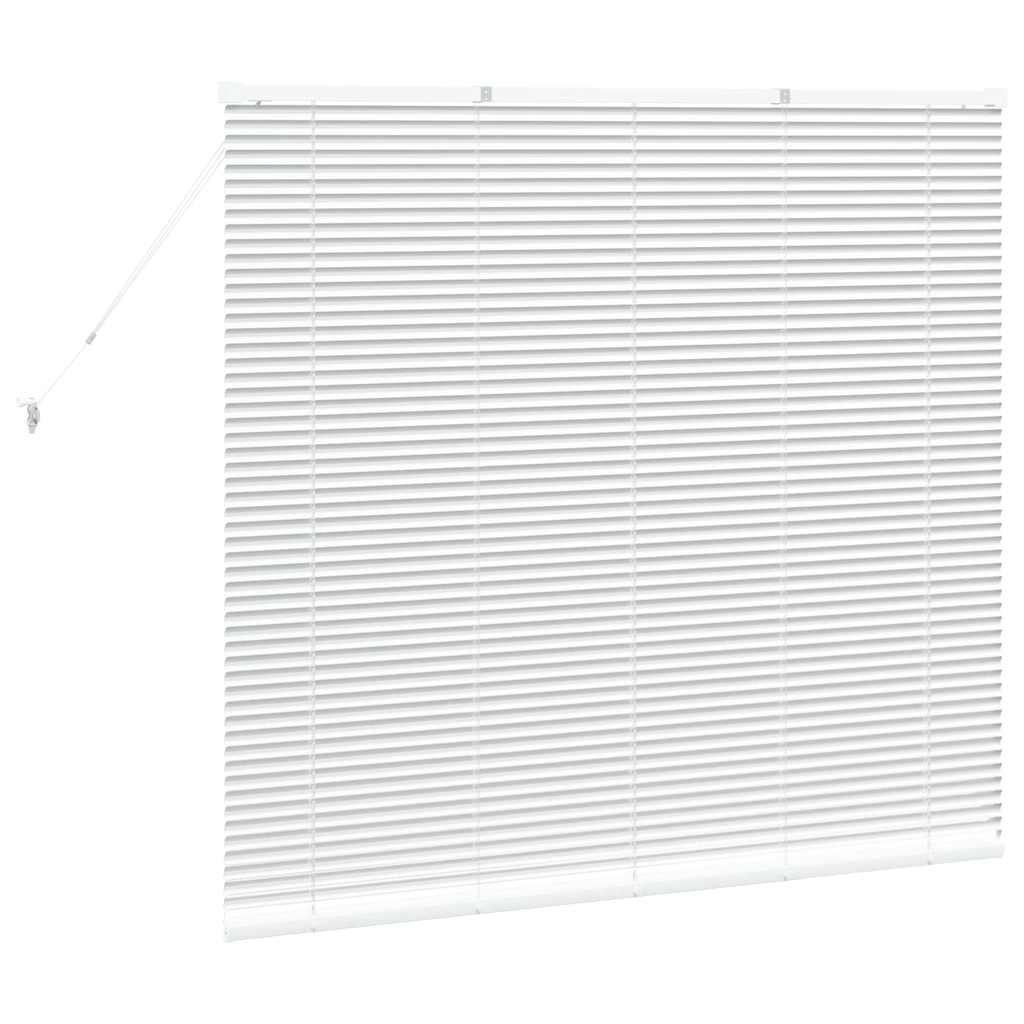 Persienner Hvid 130 x 150 cm Aluminium