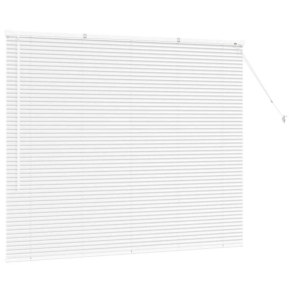 Persienner Hvid 130 x 160 cm Aluminium