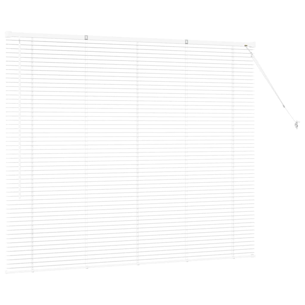 Persienner Hvid 130 x 160 cm Aluminium