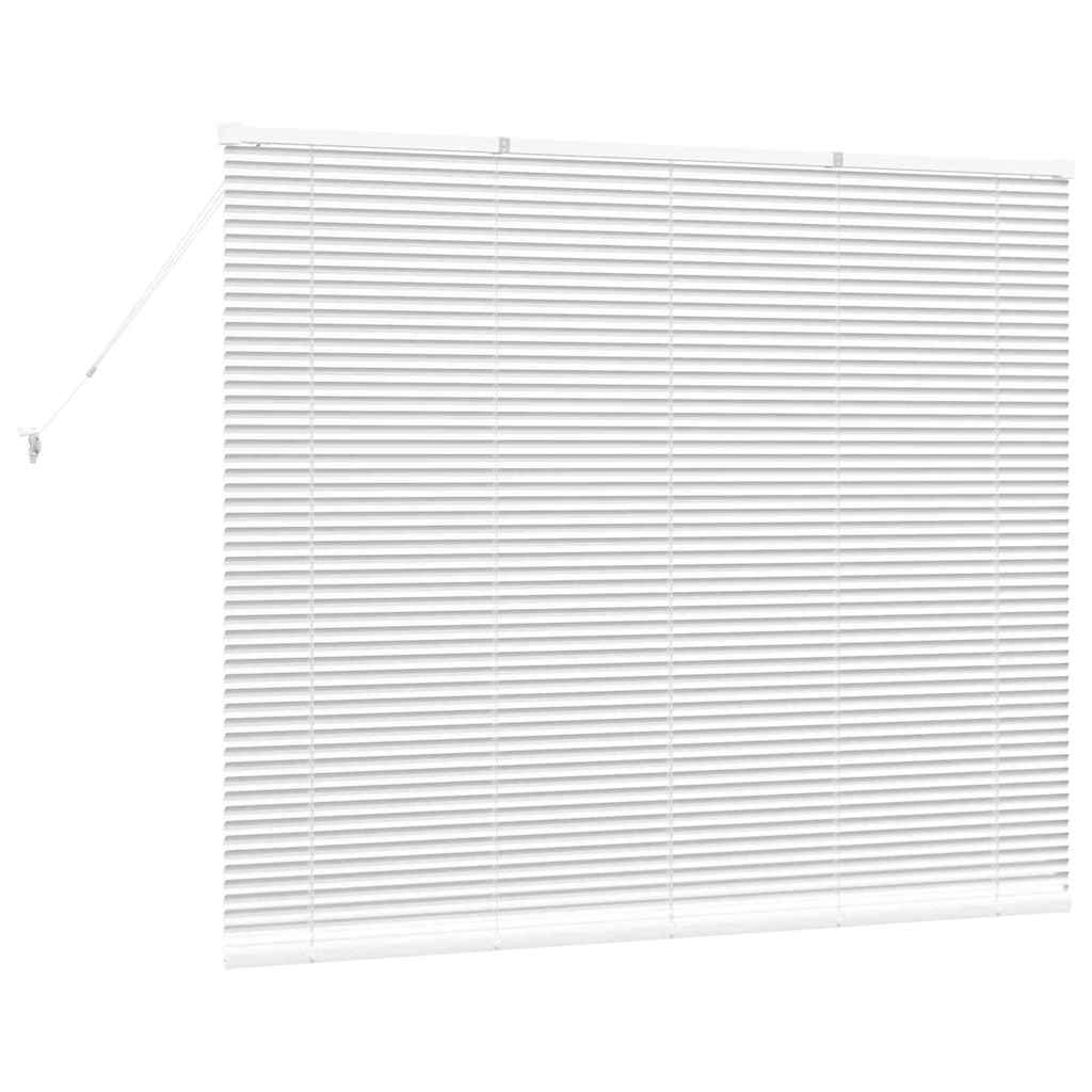 Persienner Hvid 130 x 160 cm Aluminium