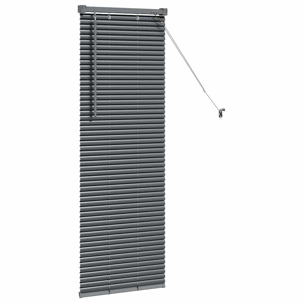 Persienner Mørkegrå 130 x 45 cm Aluminium