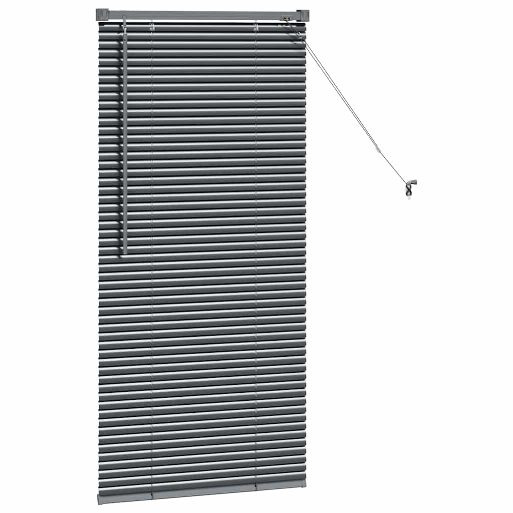 Persienner Mørkegrå 130 x 55 cm Aluminium