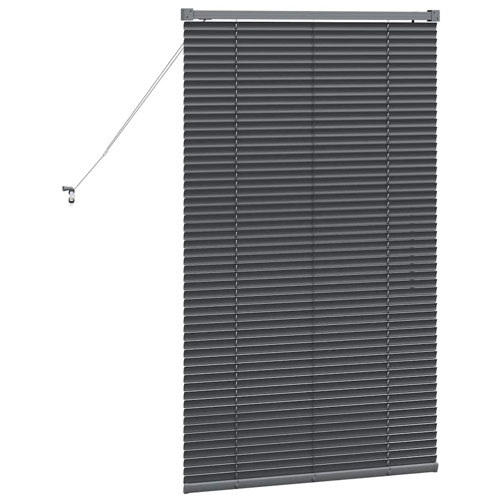 Persienner Mørkegrå 130 x 75 cm Aluminium