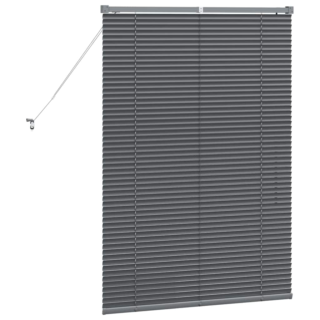 Persienner Mørkegrå 130 x 95 cm Aluminium